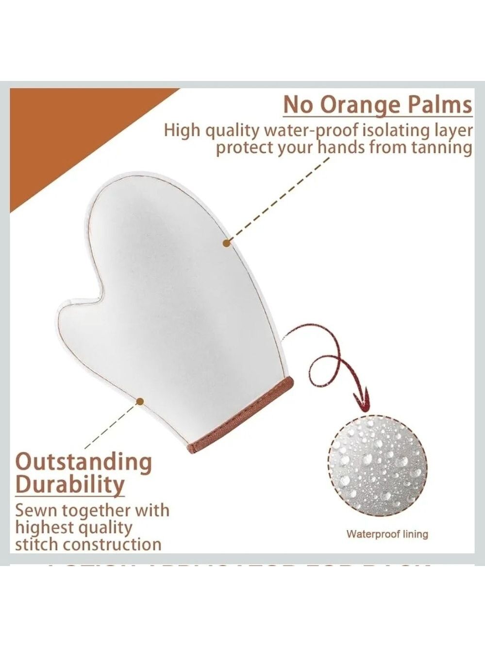 Brown Exfoliating Mitt and Back Scrubber Set - Picture 4 of 9